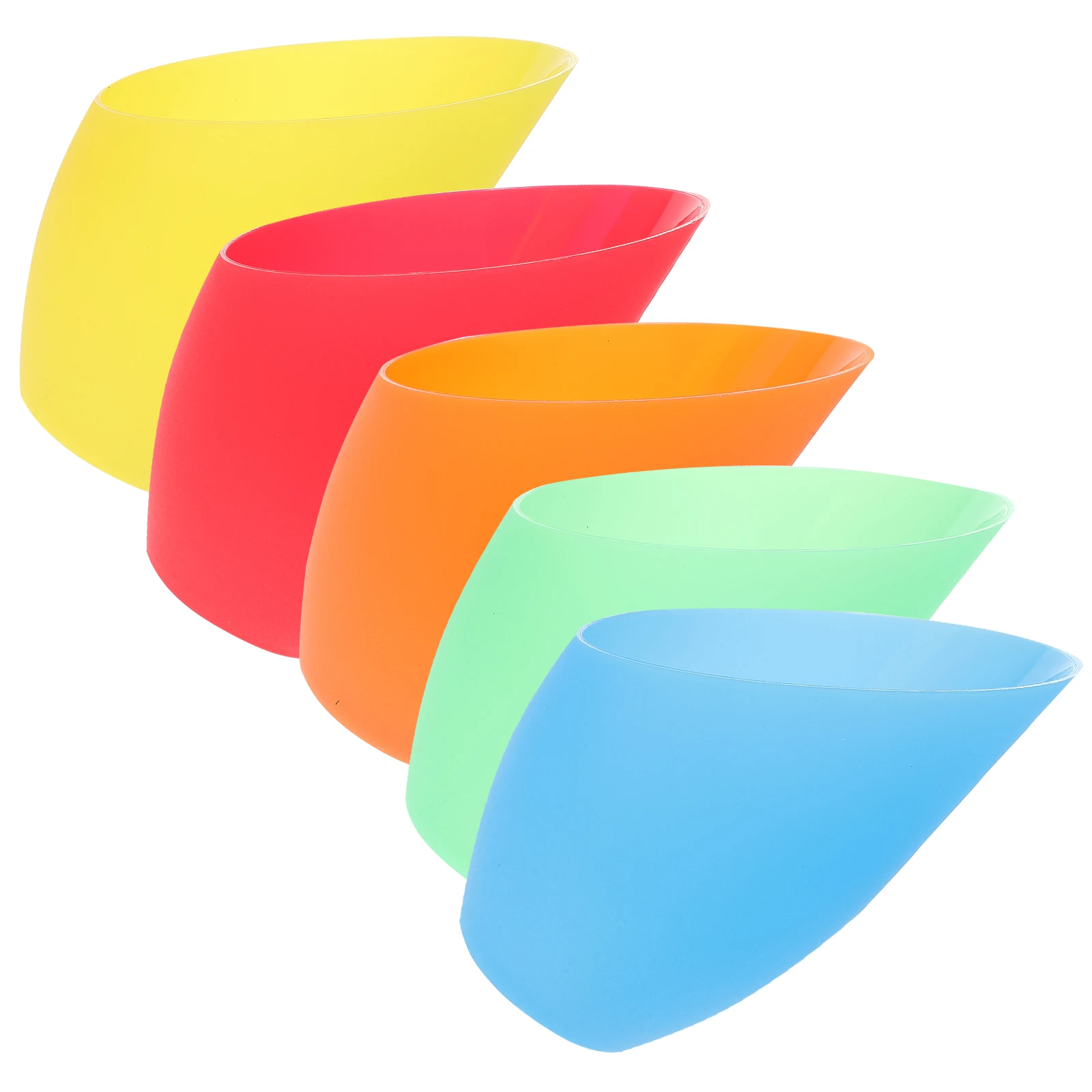 

5Pcs Plastic Lampshade Decorative Horseshoe Shape Colorful Replacement for Table Floor Lamps Plastic Lamp Shade