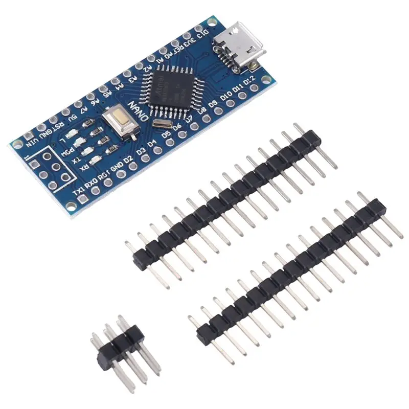 A01E-10 шт. Nano 3.0 с загрузчиком, совместимый контроллер Nano для Arduino, драйвер CH340, 16 МГц, ATMEGA328P