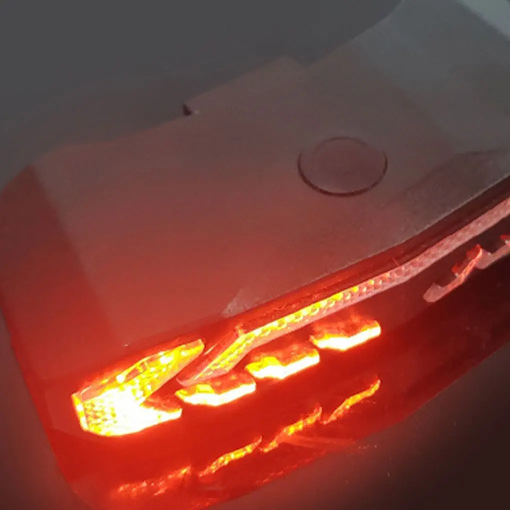 Black Bike Rear Light Alarm Easy To Install And User-friendly Ensuring Convenient Bike Tail Light Eco-friendly Scooter