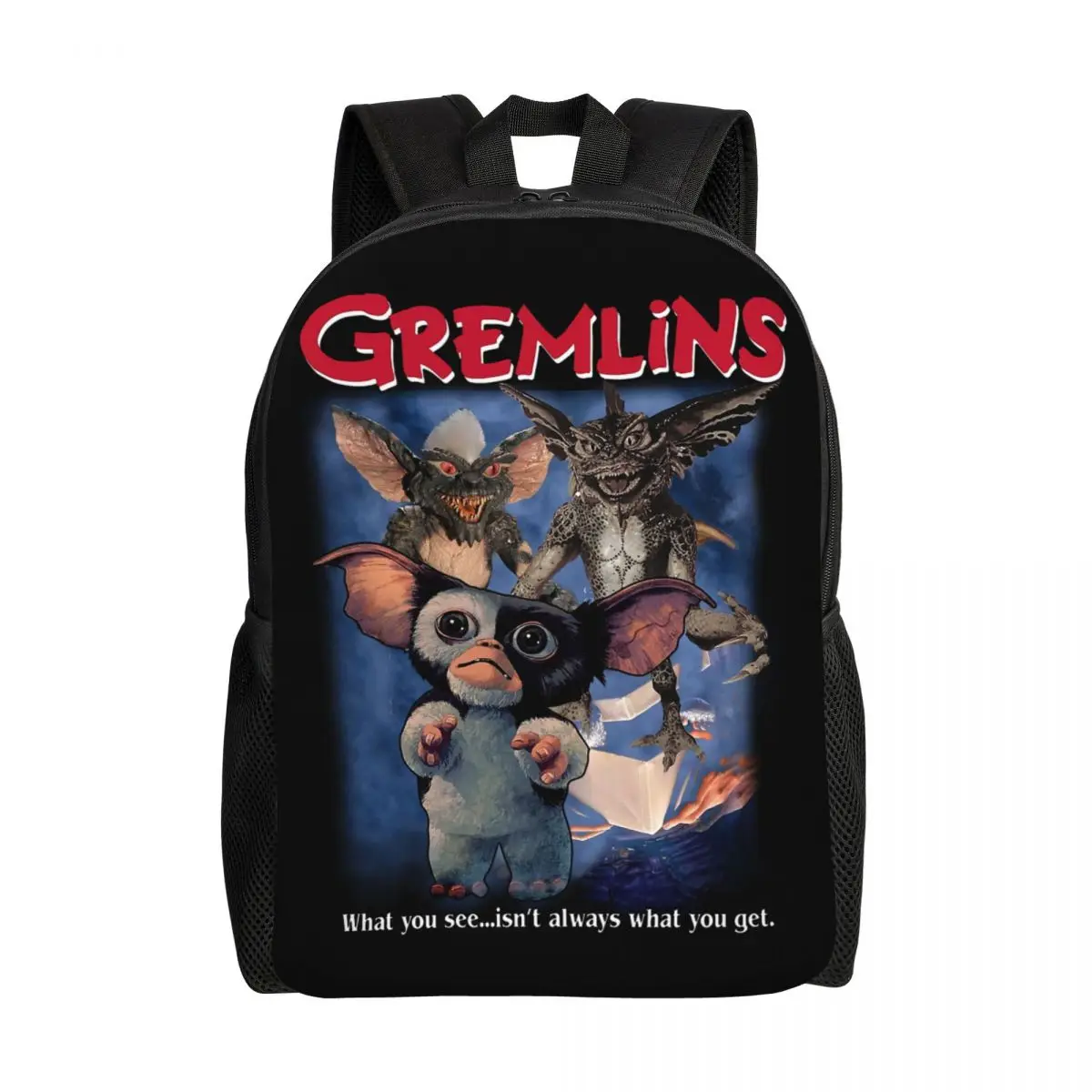 

Gremlins Mogwai Travel Backpack Men Women School Laptop Bookbag 80s Movie Gizmo Monster College Student Daypack Bags