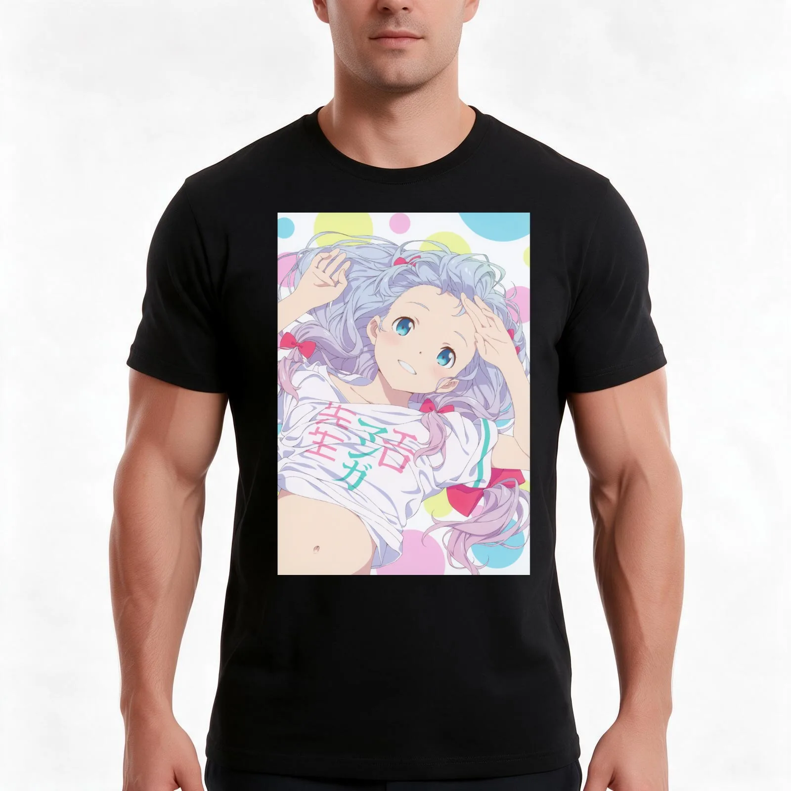 Eromanga Sensei - Sagiri T-Shirt Summer Casual Cotton Tee Oversized Streetwear Tops Vintage Graphic Print Unisex Men Women