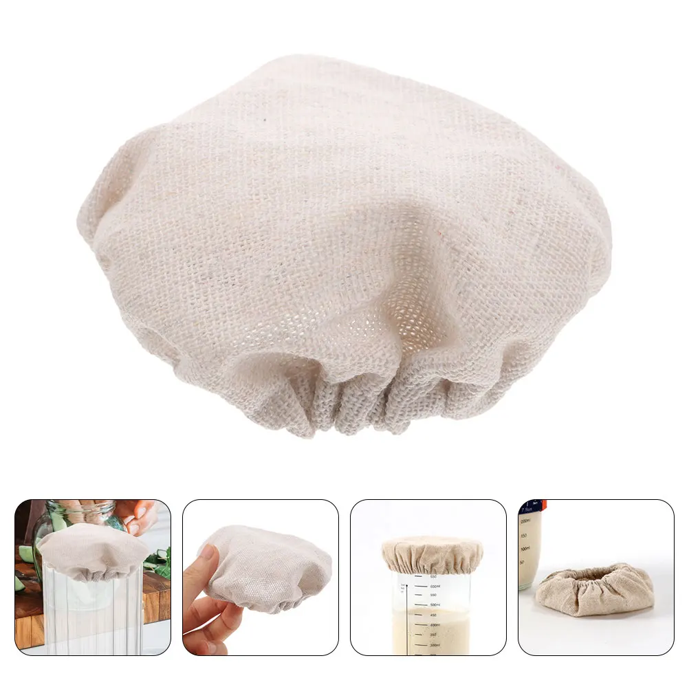 

3 Pcs Fermenter Fermentation Tank Cloth Cap Sourdough Starter Cover Jars Kitchen Protectors