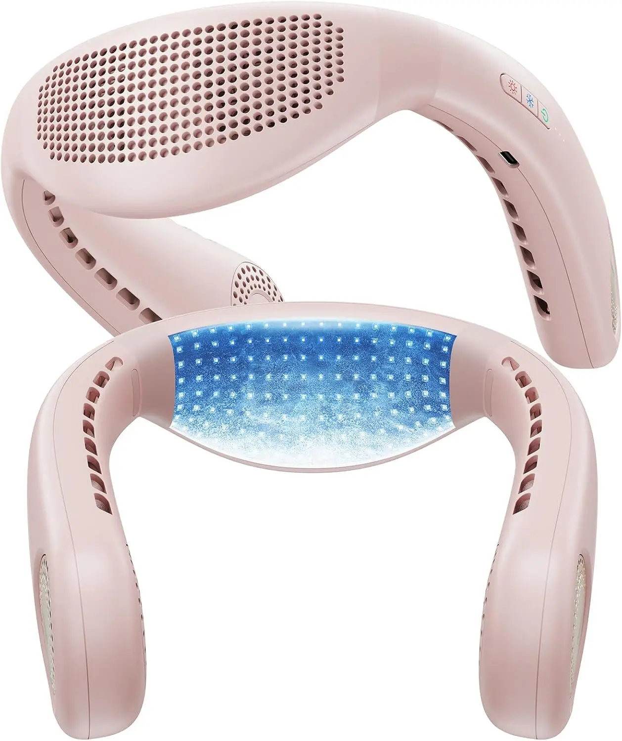 COOLiFY Air 2026 Upgraded Neck Fan Air Conditioner, Ultra-Light Portable Fan Rechargeable, Personal Cooling Neck with 3 Modes Fa