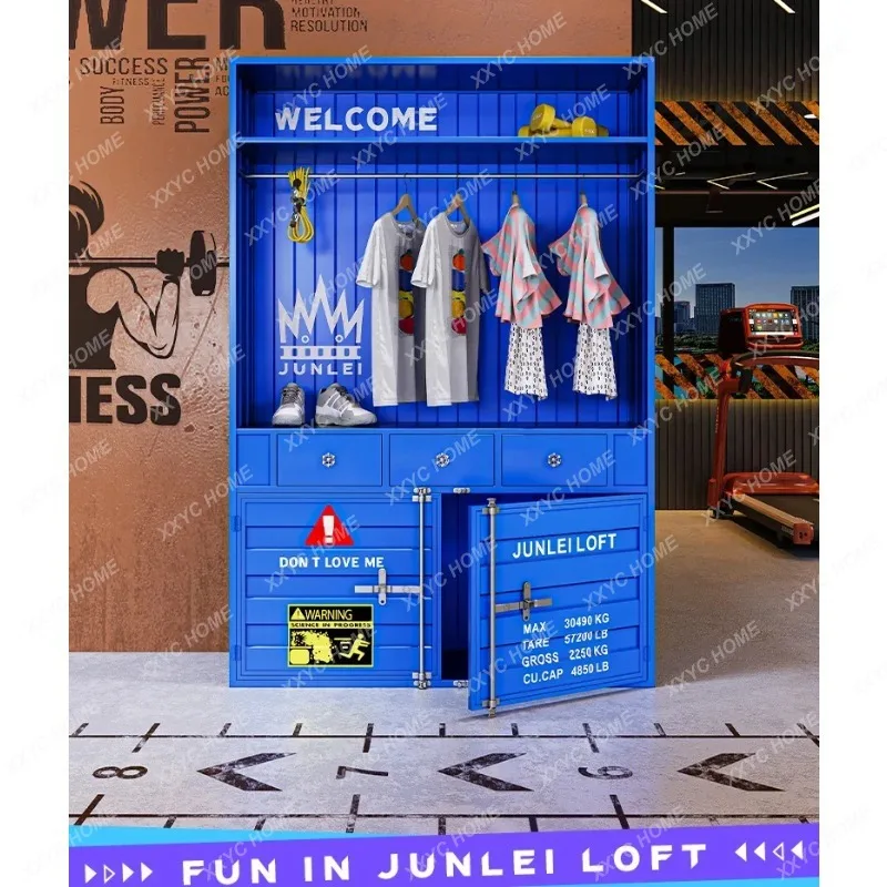 

JYAIndustrial style clothing store gym retro storage locker container locker