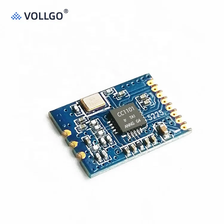 vollgo OEM/ODM Small Size Low Power CC1101 433MHz RF Module 10dBm SPI SMD Long Range RF Module