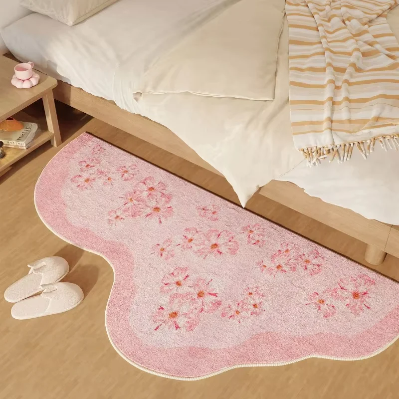 VIKAMA Fresh Ins Macaron Wave Long Strip Floor Mat Anti-slip Water Absorbent Bathroom Floor Mat Bedroom Side Rug Home Decoration