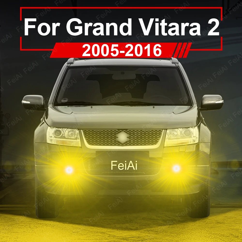 

For Suzuki Grand Vitara 2 LED Fog Lights Front Fog Light Bulb 2005-2016 Grand Vitara Accessories 2015 2014 2013 2012 2011 2010