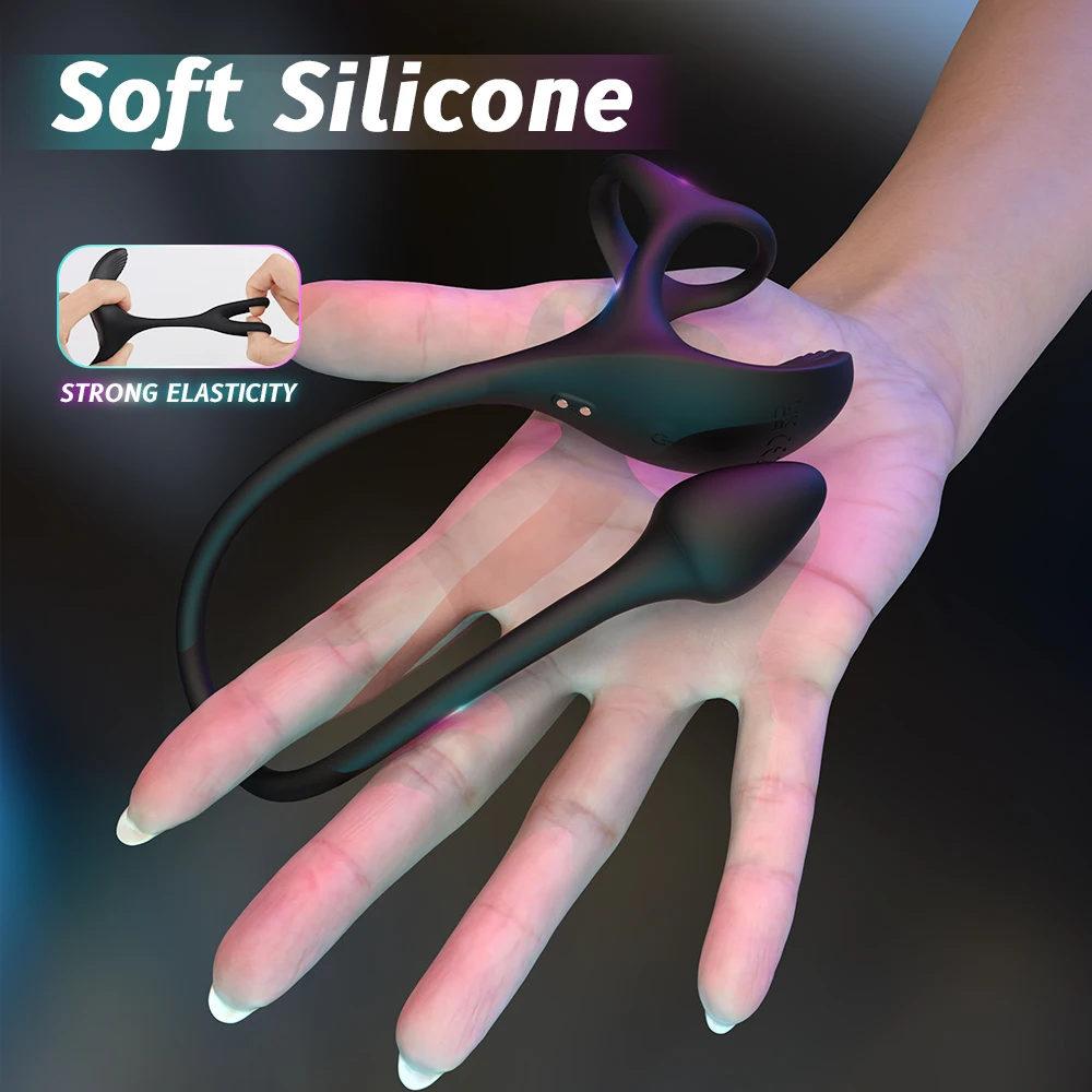 plug anal gonflable Thrusting Butt Plug For Men With Penis Cock Ring... From Lizhang01, $10.62 main image 1
