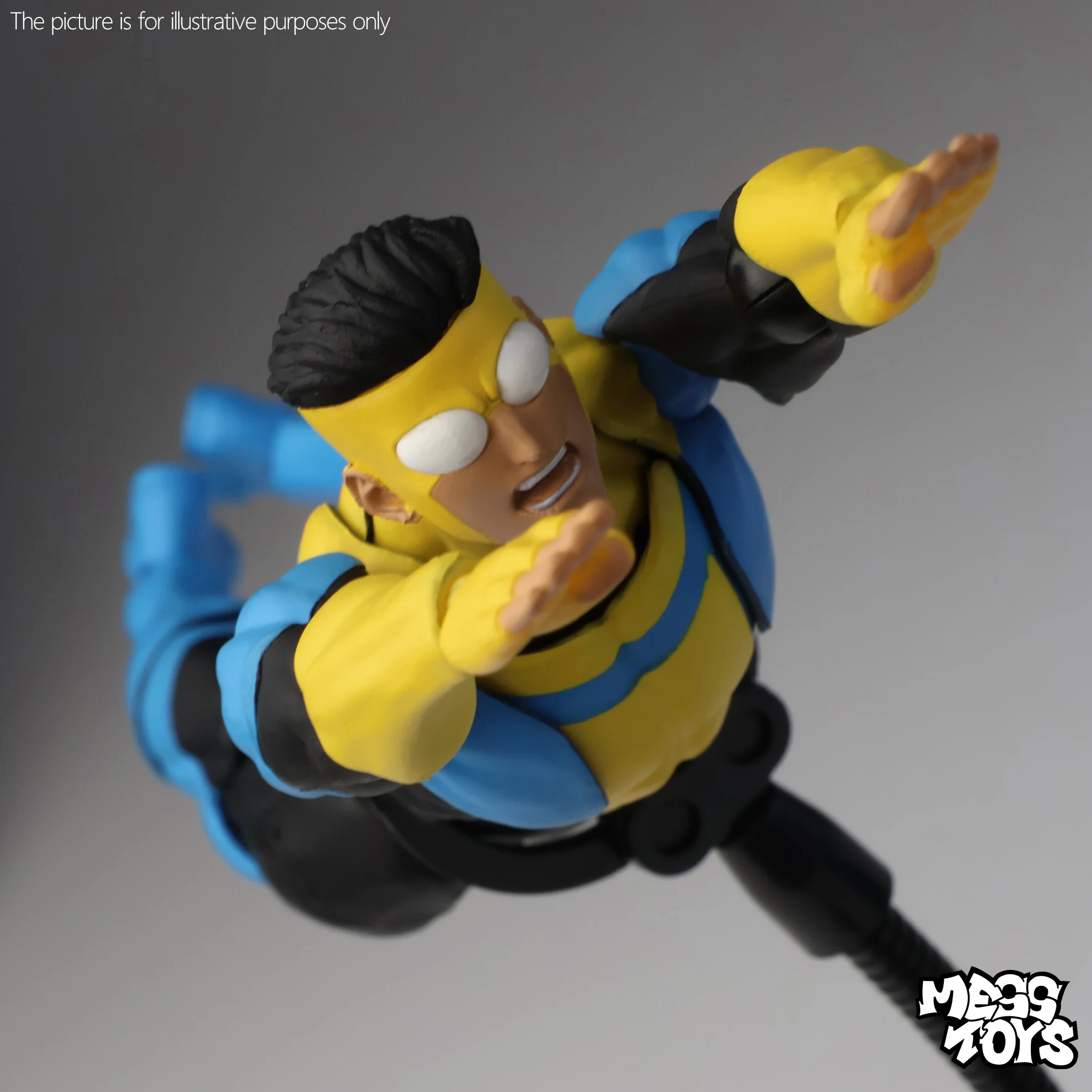 New Mess Toys Invincible Mark Grayson Classic First Suit Blue-Black New Suit Toys Gifts Collectibles Action Figure For Hobbyist