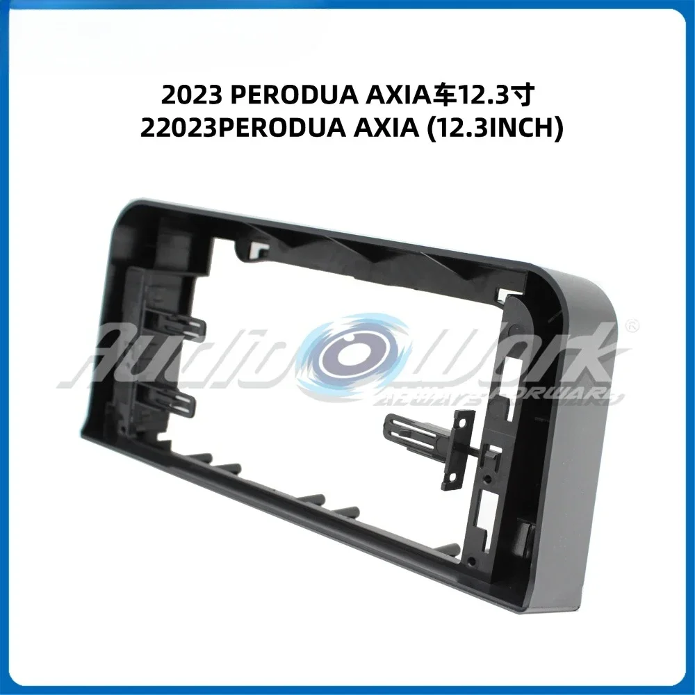 

For 2023 PERODUA AXIA 12.3 inch2 Din Car Audio Frame GPS Navigation Fascia Panel Car DVD Plastic Fascia