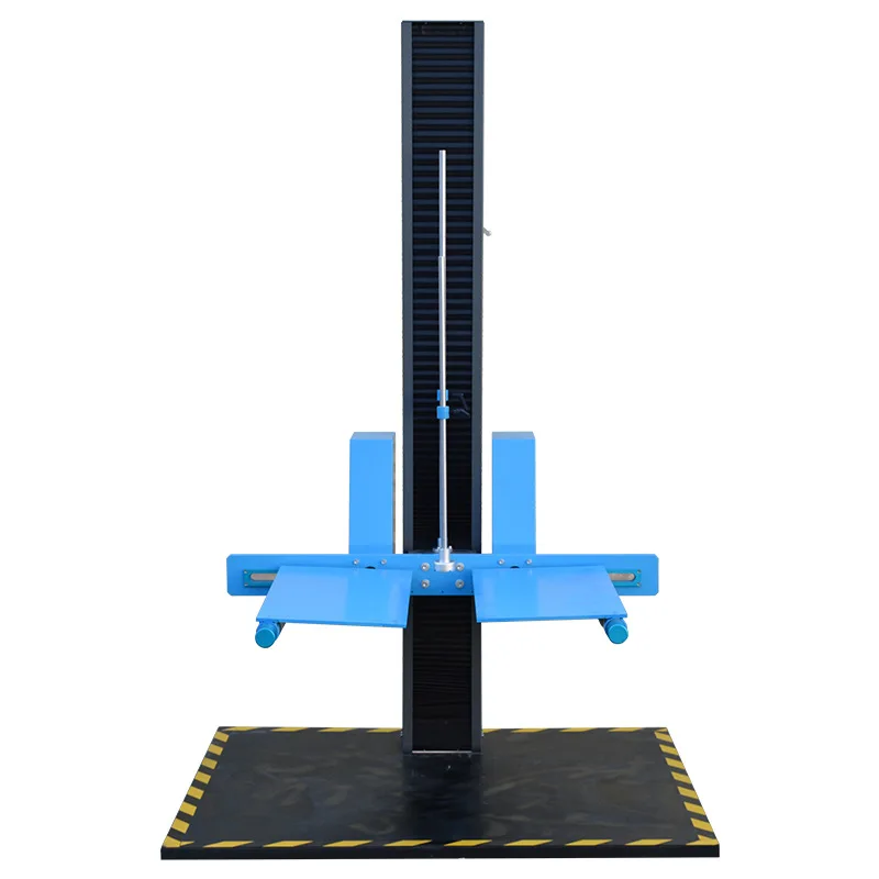 Single arm double wing drop testing machine Carton drop box testing device Logistics packaging impact testing machine