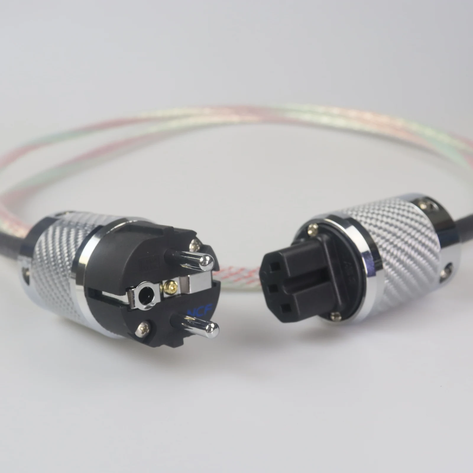 Vaha OCC Silver plated AC Power cord HiFi Audio Special Power Cable microspace insulation with FURUTECH EU/US/UK power plug