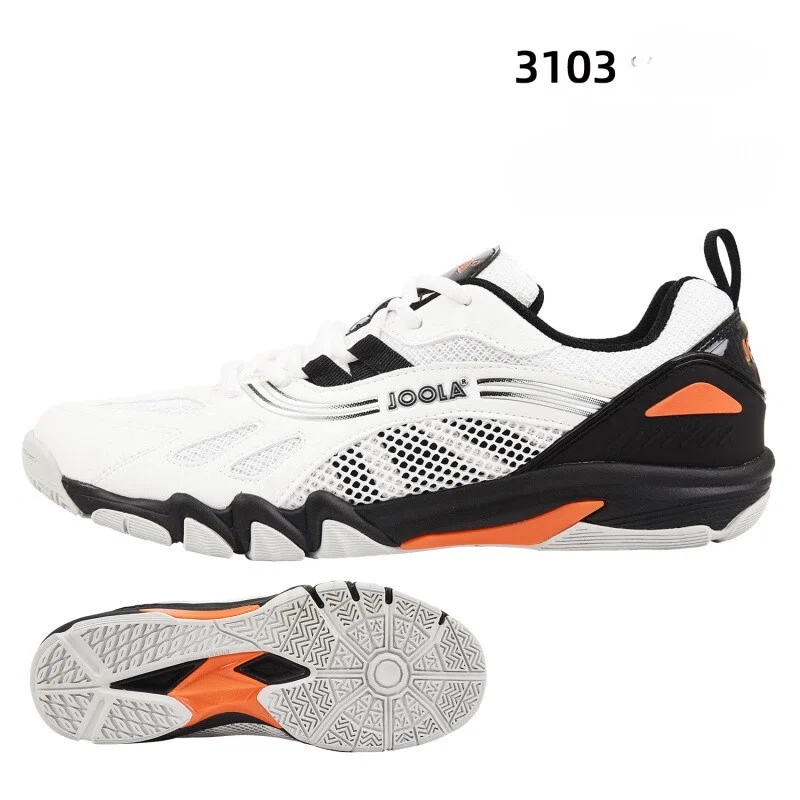 

Genuine JOOLA 3103 Brand New Table Tennis Sneakers White and Blue Men and Female Ping Pong Shoes for Indoor Sports Shoes