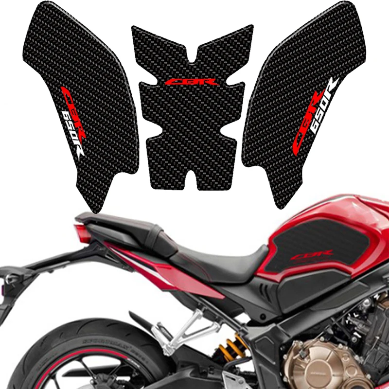 

Motorcycle Anti-Scratch Fuel Tank Pad Protection Sticker Carbon Fiber Decals For HONDA CBR650R CBR 650R CB650R CB 650R 2019 2020