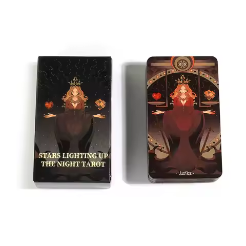 Stars Lighting Up The Night Oracle Cards 78 Tarot Cards Divination Edition FortuneTelling Deck Borad Playing Games Tarot Decks