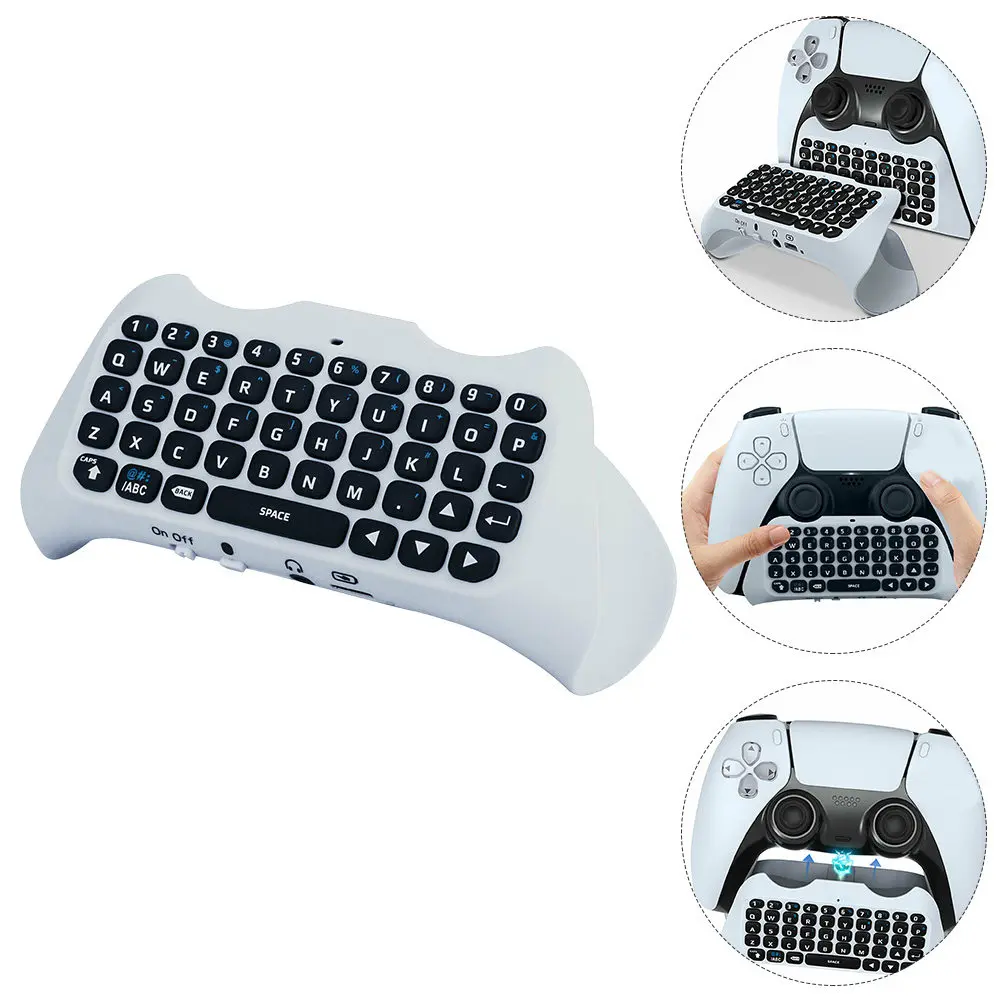 Wireless Chatpad Keyboard for Game Controller Digital Gaming Keyboard Ergonomic Design Message Speaker