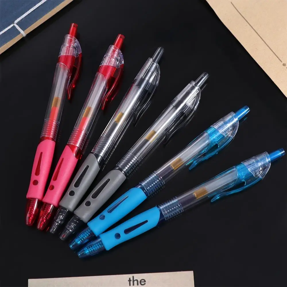 Multifunction Black/Red/Blue Retractable Pens Examination Signature Ink Ballpoint Pen Large Capacity Writing Gel Pens Stationery