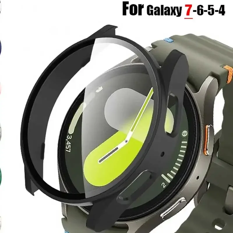 

Чехол из закаленного стекла для Samsung Galaxy Watch 7/6/5/4, 44 мм, 40 мм
