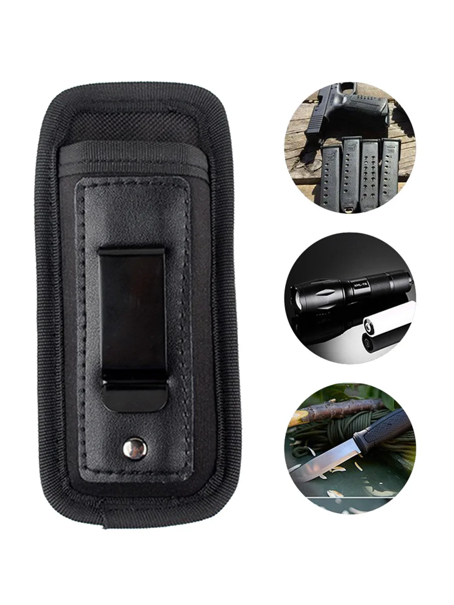 Tactical Magazine Pouch Nylon Pistol Double Stack 9mm Concealed Carry Glock 17 19 21 Beretta 92 XD Holster Mag Pouch