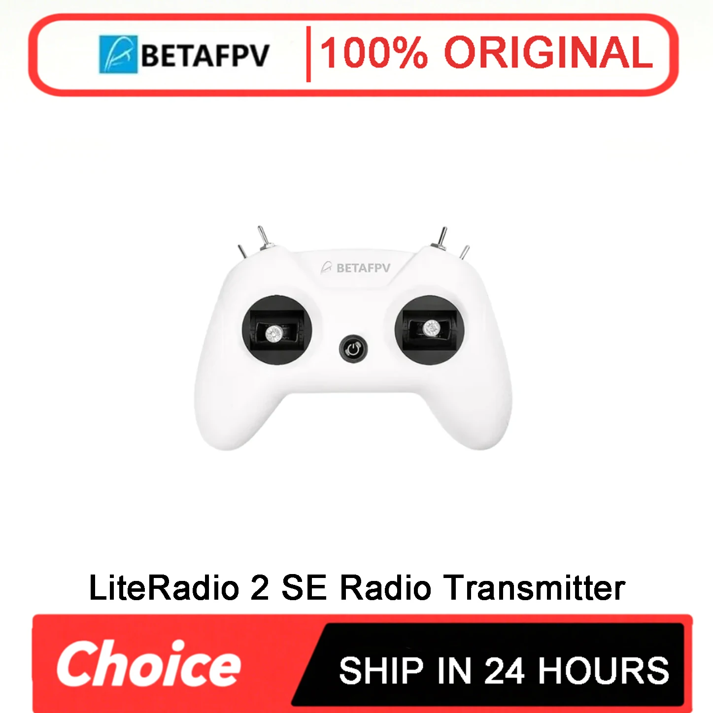 BETAFPV LiteRadio 2 SE Radio Transmitter, ExpressLRS 2.0 2.4GHz Long Range TX with Frsky D8 Mode for FPV Racing Drones