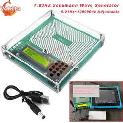 7.83Hz Schumann Wave Generator 0.01Hz~100000Hz Adjustable Pure Sine FM Signal Generator DC5V Audio Resonator Pulse Generators