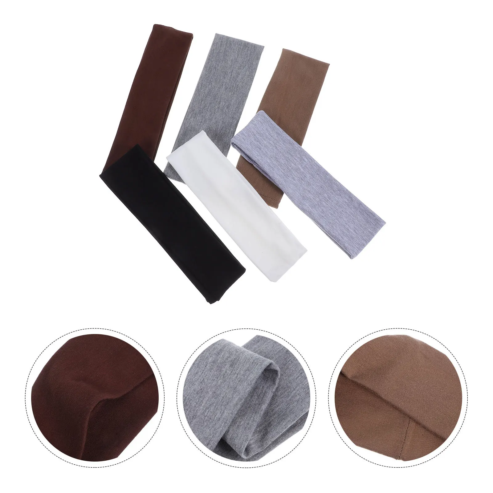 

6Pcs Elastic Yoga Headbands for Women Soft Stretchy Sweat-Wicking Sports Bands Running Workout Fitness Accessories