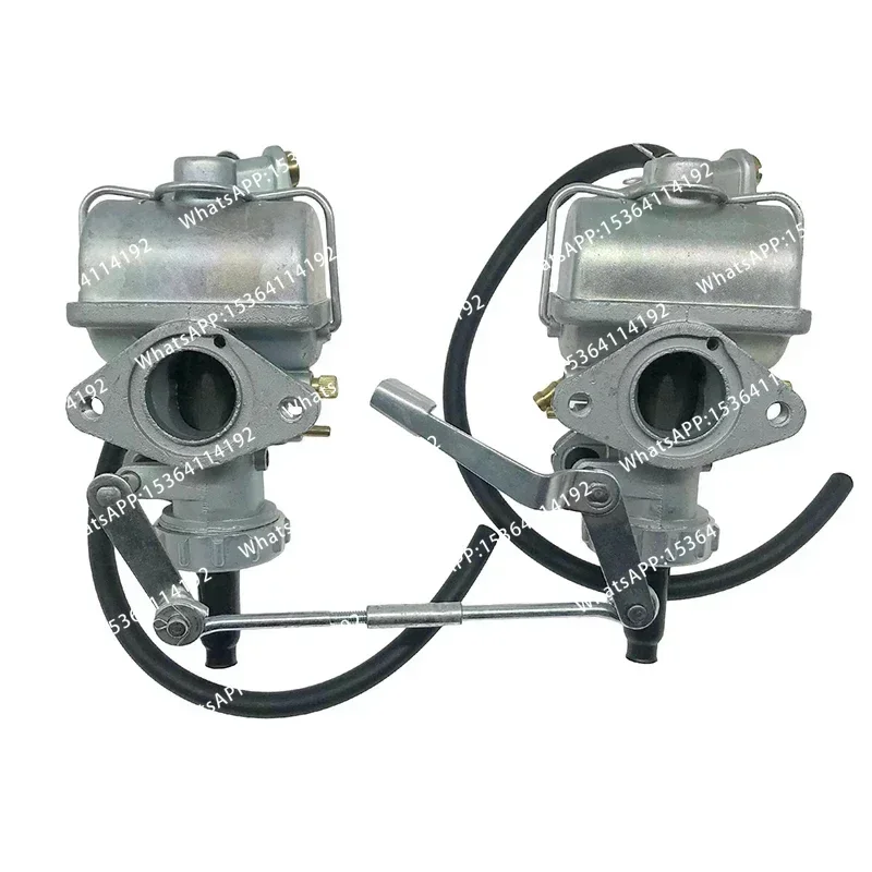 New Twin Carburetor Carb Fits CB200 CB200T 1974 1975 1976, 3 pieces
