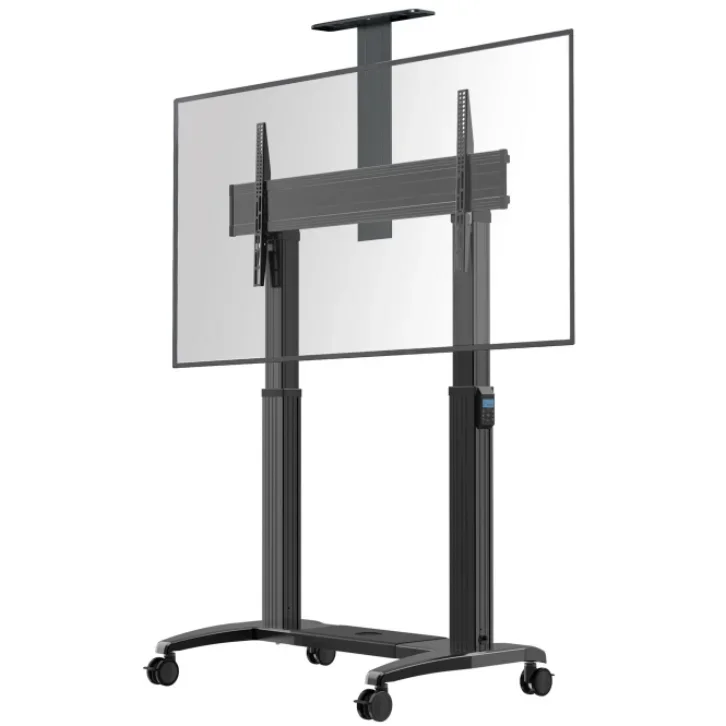 

Heavy Duty LCD TV Stand Swivel Bracket Full Motion Electric lift cart for 55 120 Inches Max Aluminum wall mount