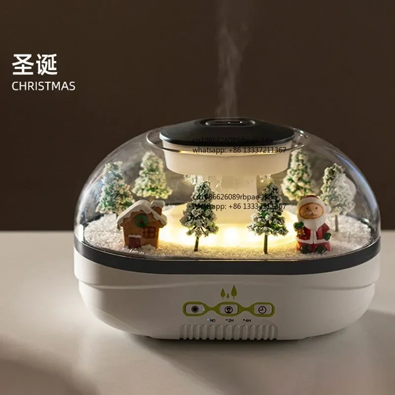 Micro-landscape Water Droplet Raindrop Aroma House Large Mist Remote Control Ultrasonic Atomizing Humidifier Christmas Gift