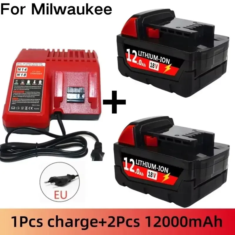 Do baterii Milwaukee M18 18V 12.0Ah wymienna bateria litowa do baterii Milwaukee M18 48-11-1815 48-11-1850 2604-22