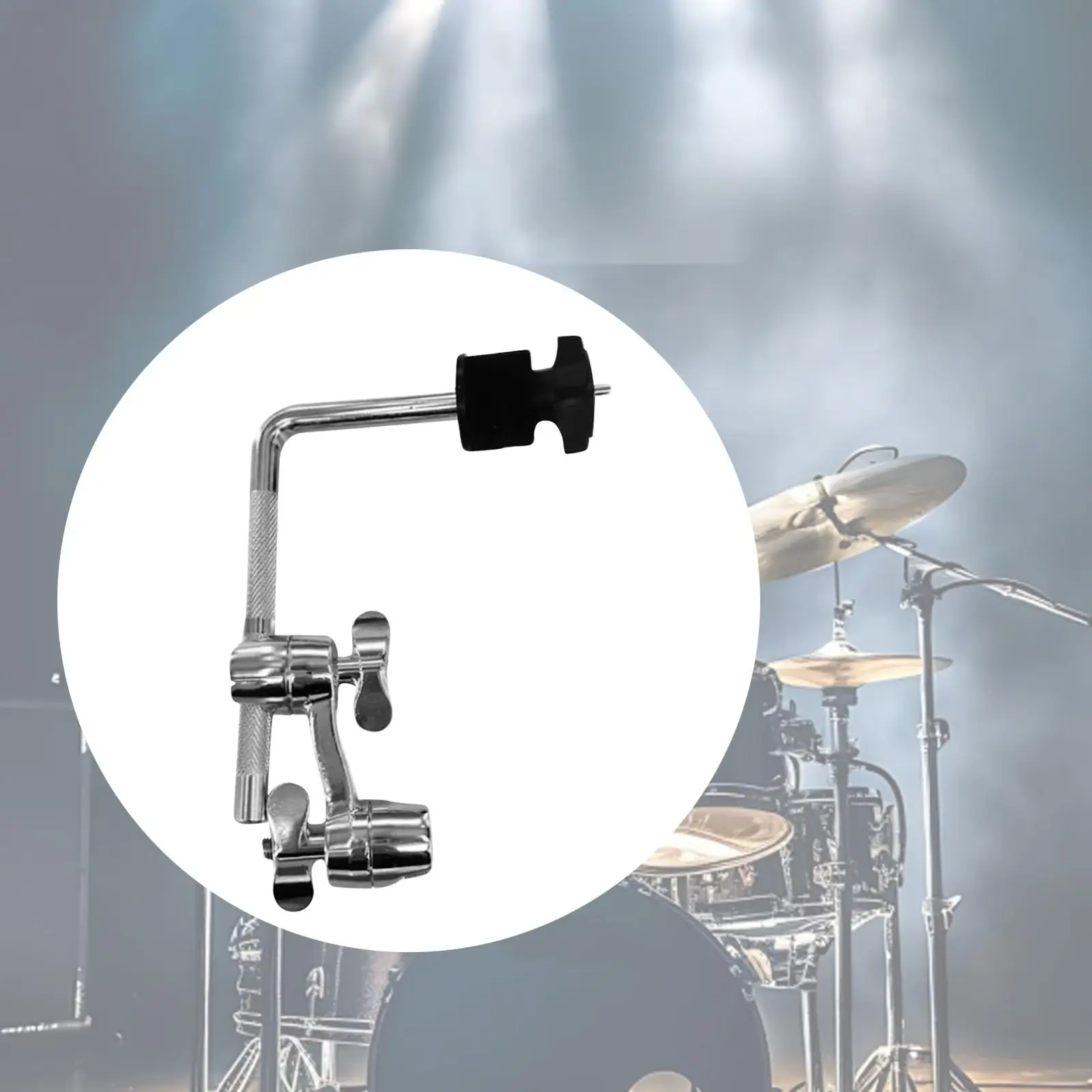 

Cymbal Arm Extension Rod with Clamp,Percussion Accessory,Lightweight,Hardware,Metal,Sturdy Drum Set Clamp Holder