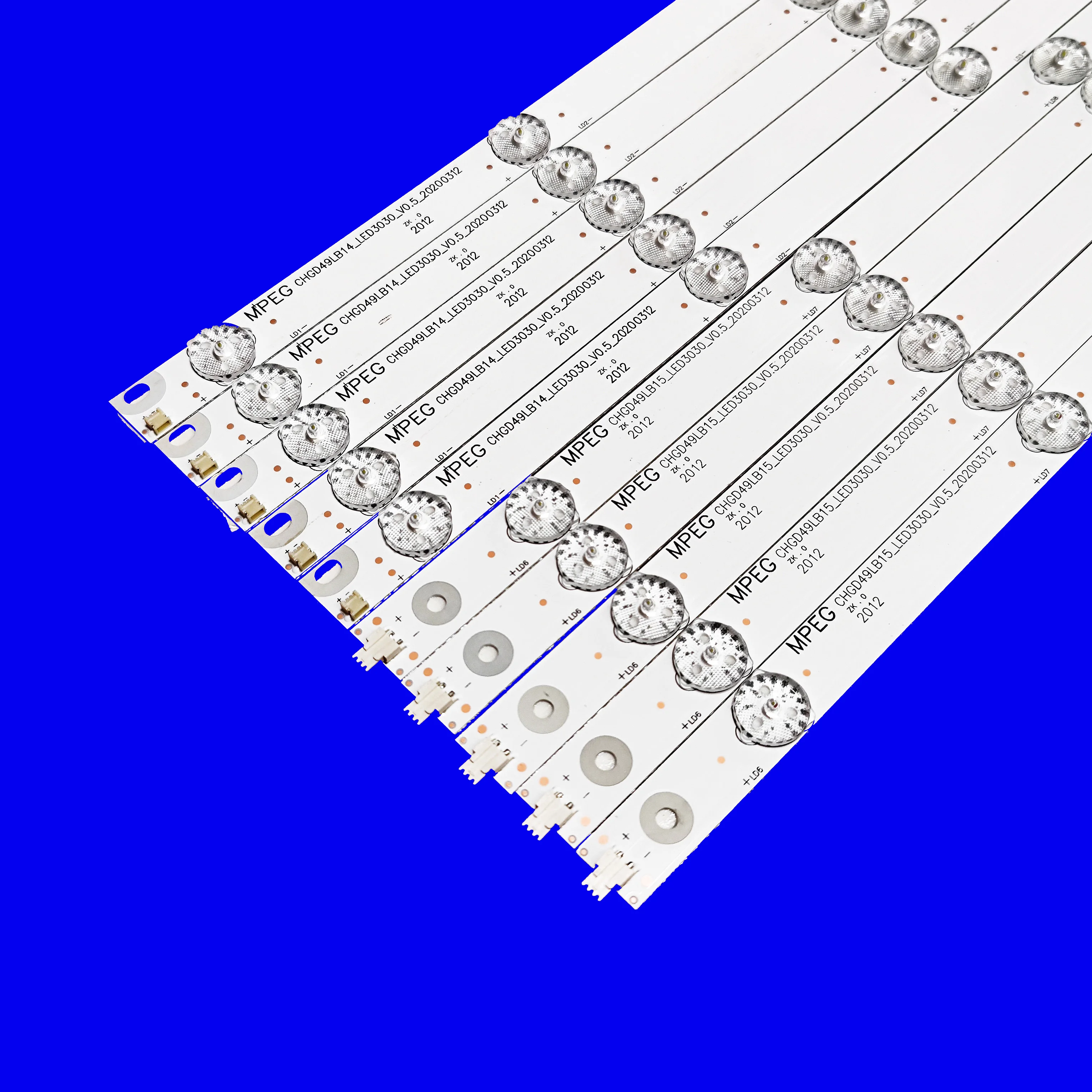 New 10pcs/Kit LED Backlight 49 TV CHGD49LB14 UD49D6000I UHD49D6000ISX2 CHGD49LB15_LED3030_V0.5 49U3C 49U3D 49U1 49D2000 49D3700I