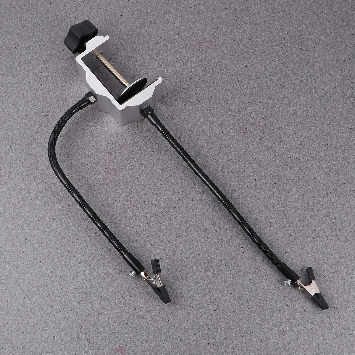 Electric Soldering Iron Rack Silver Alloy Universal Arm Easy Install Multifunctional Metal Soldering Station Holder Clips