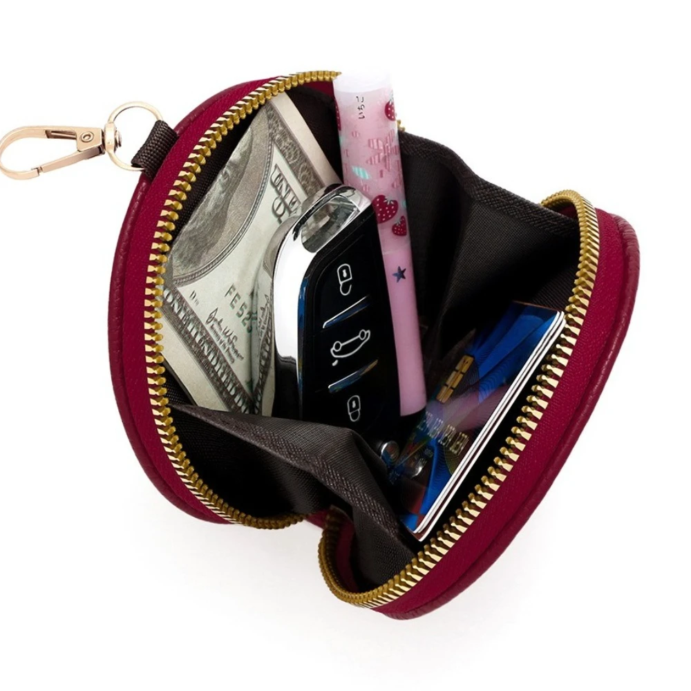 

Круглый кошелек ярких цветов, модный круглый кошелек на молнии, милая мини-сумка для хранения монет, карт, ключей