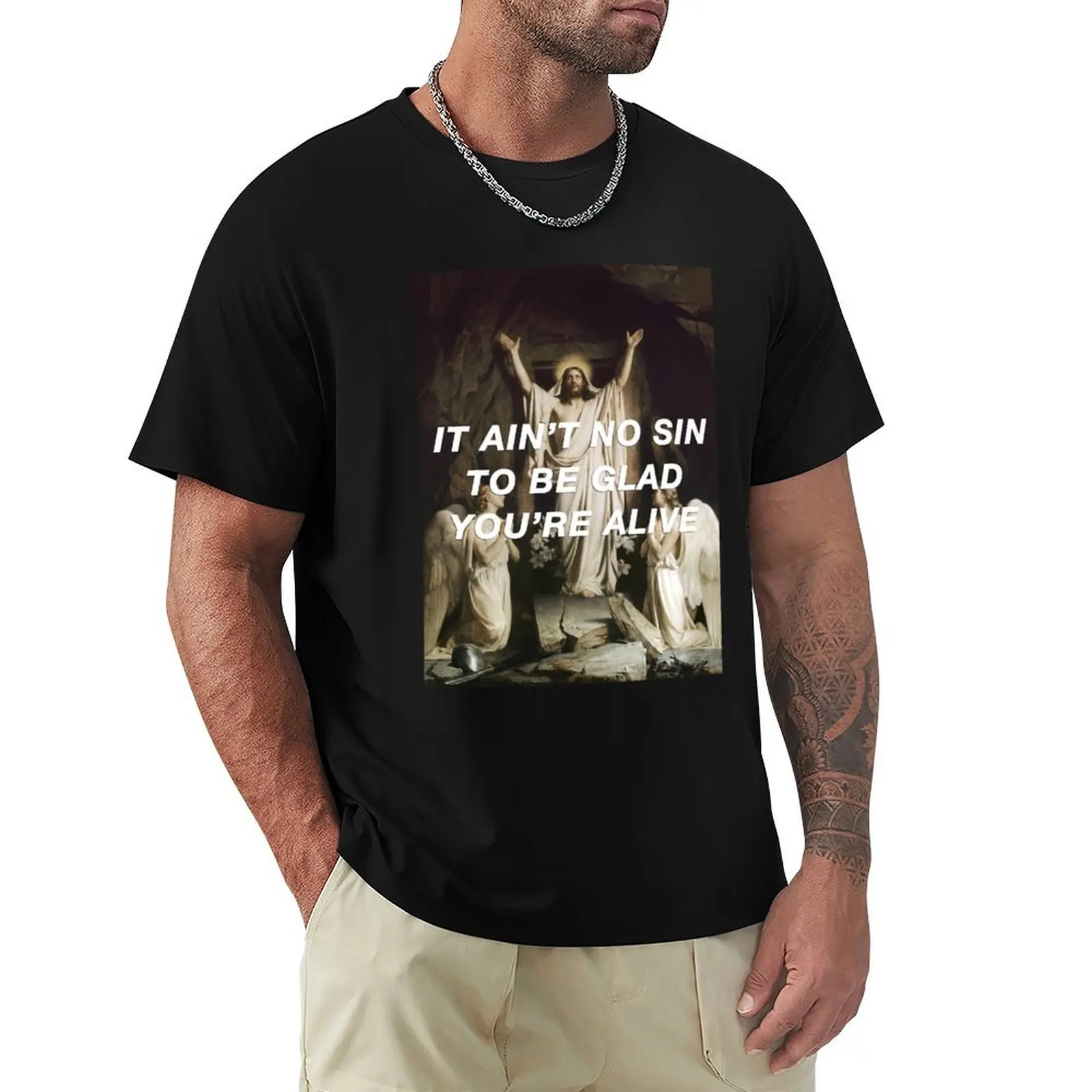 Christ Had a Notion Deep Inside T-Shirt Stylish Graphic Short Sleeve Top