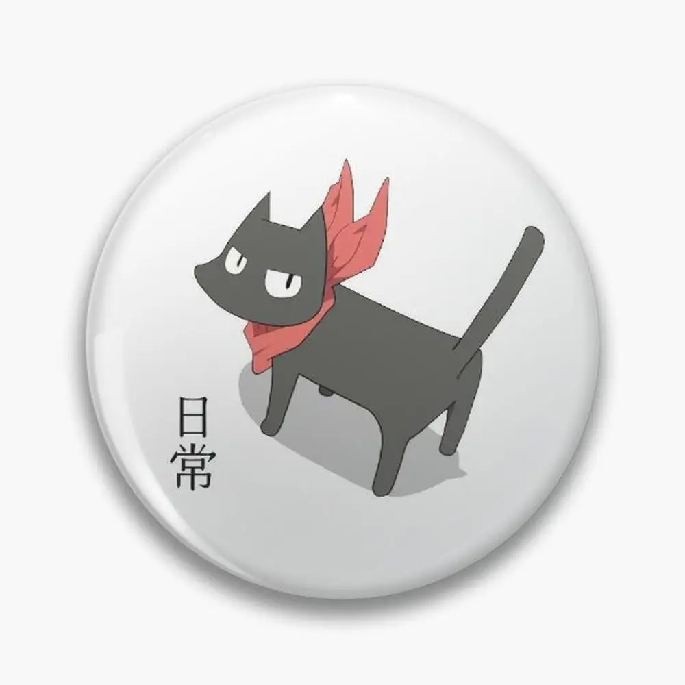 Nichijou - Sakomoto Pin Buttons Brooches  Jewelry Accessory Customize Brooch Fashion Lapel Badges