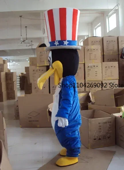 Blue Crow Mascot Costumes Mr Crow Cartoon Apparel Advertisement Costumes Halloween Birthday Party Cosplay Anime Adult Costume