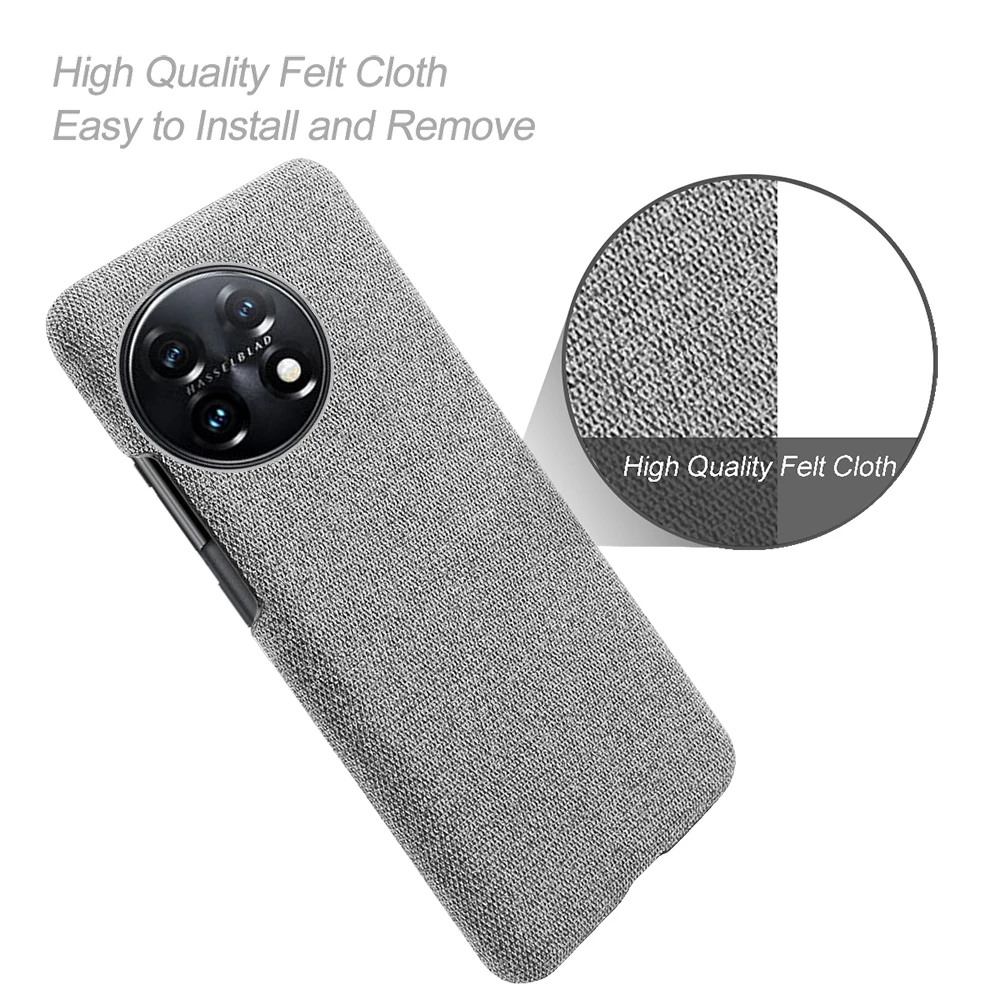 For Oneplus 11 Case Oneplus 11 5G Cover For One plus 11 10 Pro 10T 9 R RT 11R ACE Pro Nord 2 Cloth Texture Case Funda Coque Capa