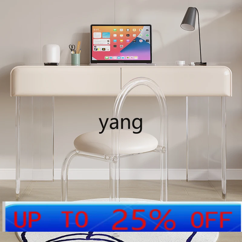 

LTT cream style desk high sense modern simple desk home study small apartment writing desk