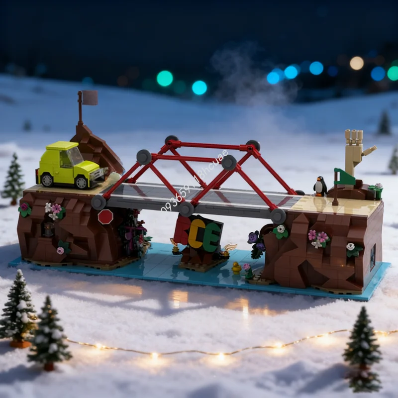 1078 قطعة MOC RCE بولي بريدج ألعاب نموذج اللبنات العمارة اللعب فكرة التعليم الطوب الاطفال هدايا عيد الميلاد عيد الميلاد