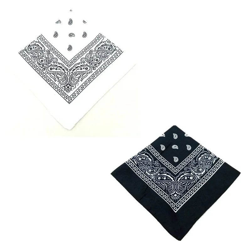 1/2 Stuks Mannen Vrouwen Katoen Bandana Haarband Cowboy Heren Biker Sport Hoofddeksels Pols Hairwrap Enkelzijdig Hoofd wrap Sjaal Paisley