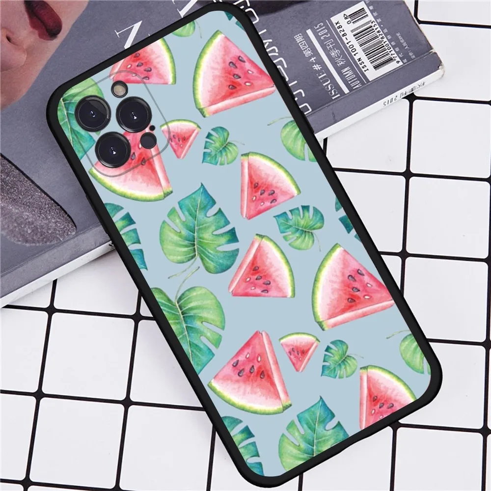 Wassermelone Telefon hülle für iPhone 14 11 12 13 Mini Pro XS Max Cover 6 7 8 plus x xr se 2020 Funda Shell