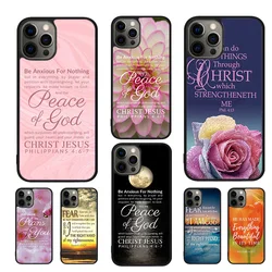 Christian Jesus Christ Bible Verse Mobile Phone Cases Cover For iPhone 17 Air 16 15 14 12 13 11 Pro MAX apple Plus SE2020
