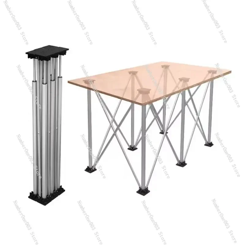 Multifunctional Spider Leg Workbench, Aluminum Alloy, Rocker, Wooden Glass Tile Operating Table, Telescopic Guide Rail Bracket T