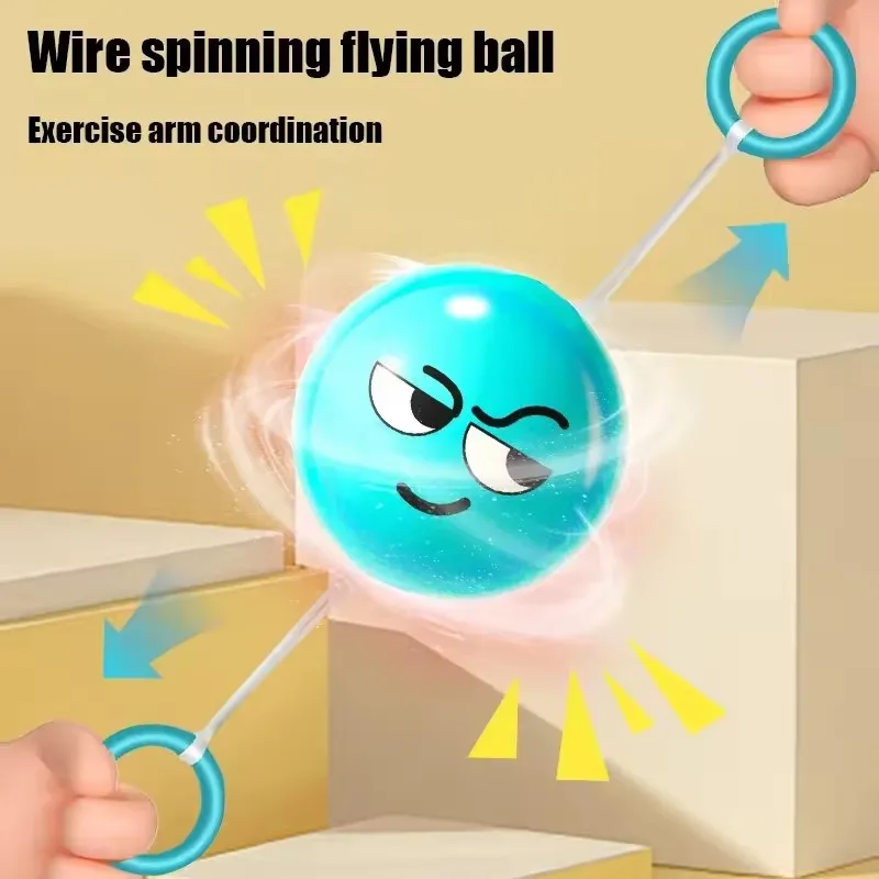 The spinning whistle ball party, the glowing toy party, I like the flywheel puzzle, hand-eye coordination and ball pulling fun