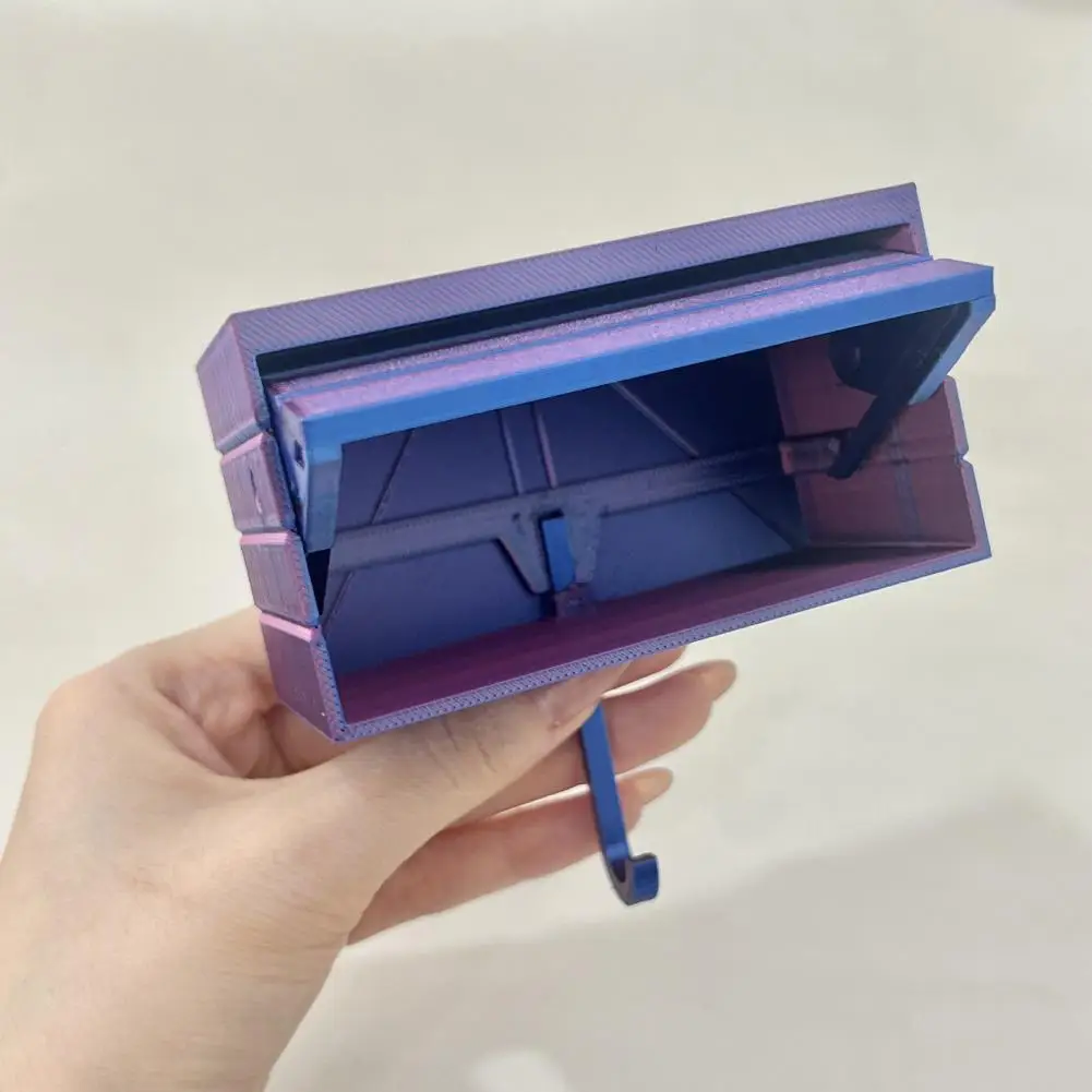 

Вешалка для ключей с 3D-принтом, автомобильный гаражный держатель для ключей с открывающейся дверью, настенное крепление, стойка для ключей в прихожей, простая установка, забавный дизайн, развлечение