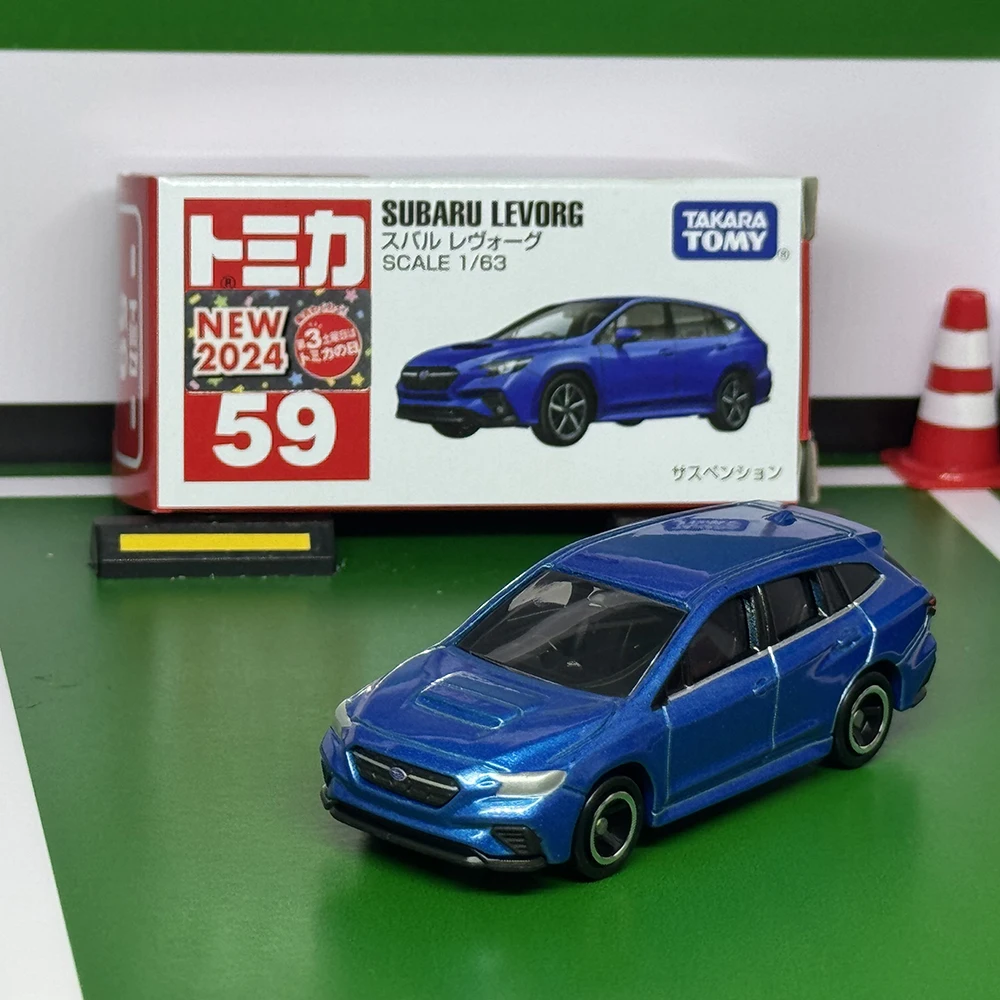 Takara Tomy Tomica 스바루 레보그 자동차 합금 장난감, 자동차 다이캐스트 금속 모델, 어린이 크리스마스 선물, 남아용 장난감, No.59