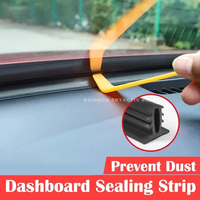 

Car Rubber Dashboard Sealing Strip Dash Board Noise Sound Insulation Strips for Mazda 3 CX30 Accessories 2020 2021 2022 2023