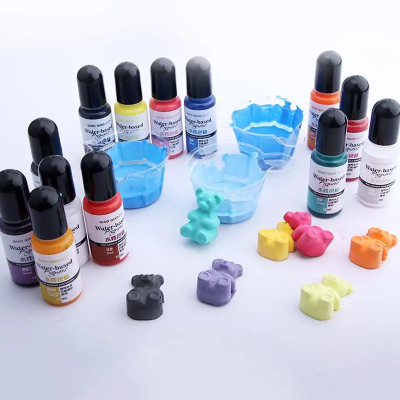 12 colori 10ml gesso cemento pigmento tintura liquida gesso fatto a mano artigianato fare concentrato colorante colorante gesso polvere colore