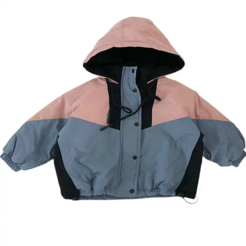 2023 autunno coreano moda Anime giacca per ragazze sport Chic contrasto colori cappotto per bambini dolce carino Kawaii vestiti per bambini sciolti